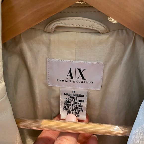 Armani Exchange Leather Jacket - Picture 2 of 4